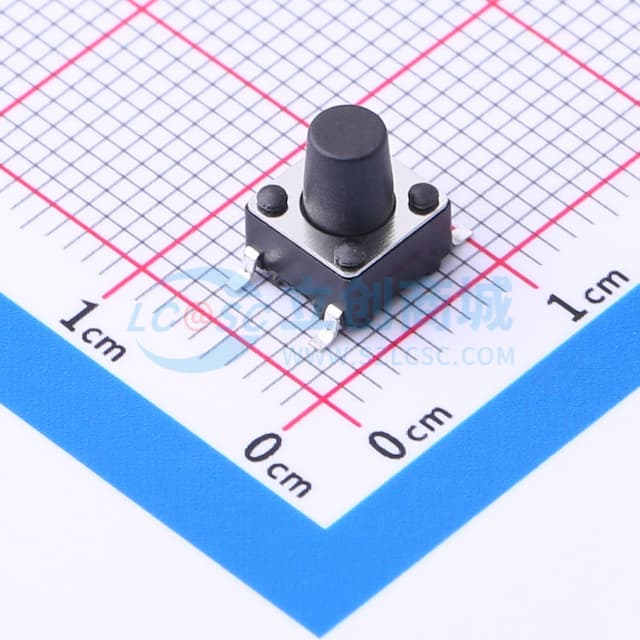 6*6*7.5mm 立贴 轻触开关实物图