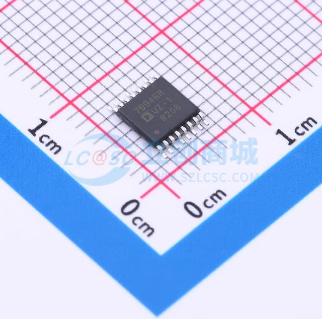 4通道、10位和12位ADC，带I2C兼容接口的16引脚TSSOP封装实物图