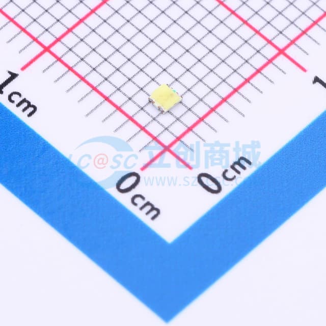 白绿橙 贴片式发光二极管实物图
