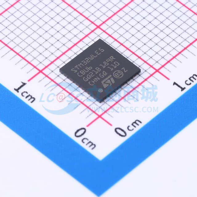 Sub-GHz 无线微控制器。Arm Cortex-M4 @48 MHz，配备 128 Kbytes 闪存、48 Kbytes SRAM。LoRa、(G)FSK、(G)MSK、BPSK 调制方式。AES 256位。多协议系统级芯片。实物图