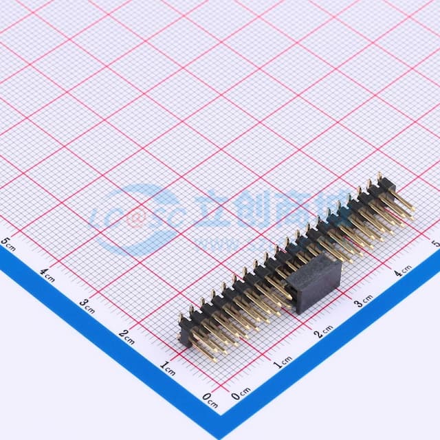 2x20P 间距:2.54mm 方针 立贴实物图