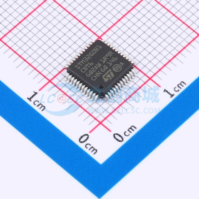 主流Arm Cortex-M0+ 32位MCU，最高128KB闪存，144KB内存，6个USART，定时器，ADC，DAC，通信接口，1.7-3.6V实物图