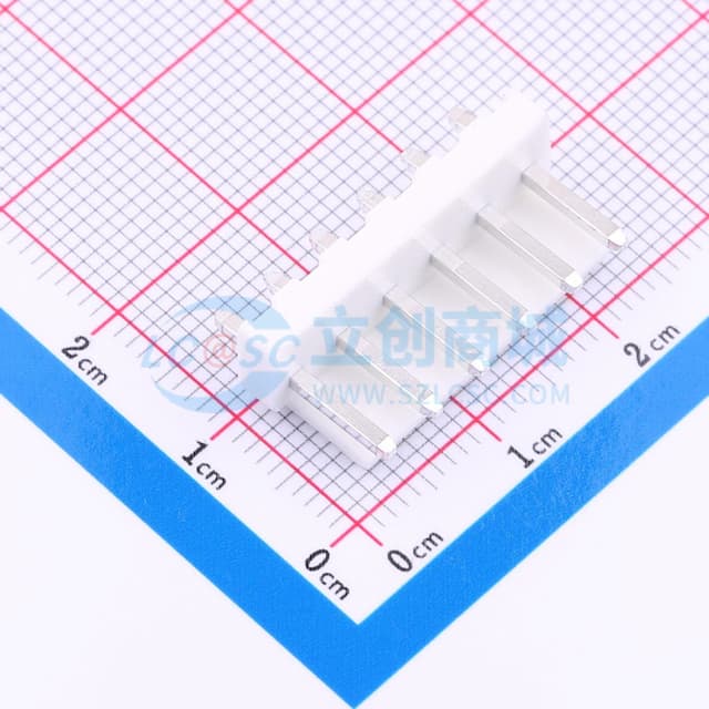 1x6P 间距:3.96mm 直插 系列:VH 【插件】实物图