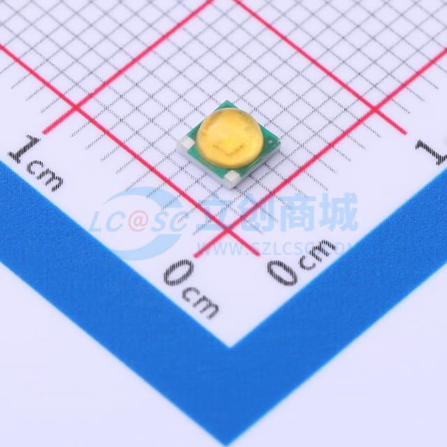 3535球头暖白1W贴片式发光二极管实物图
