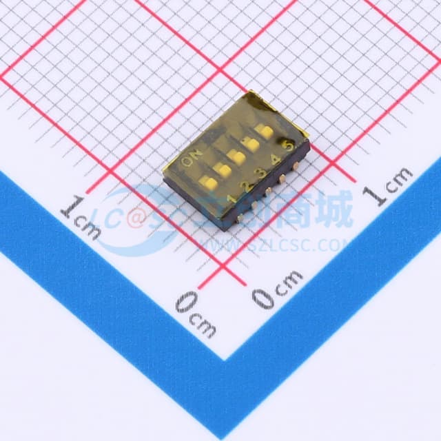 1.27间距 5P 拨码开关 轻触开关实物图
