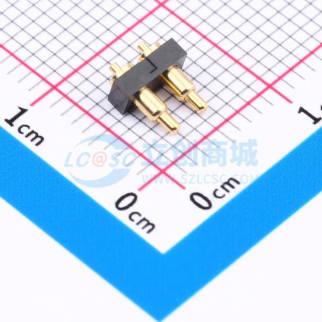 POGO PIN插件型弹簧顶针连接器实物图