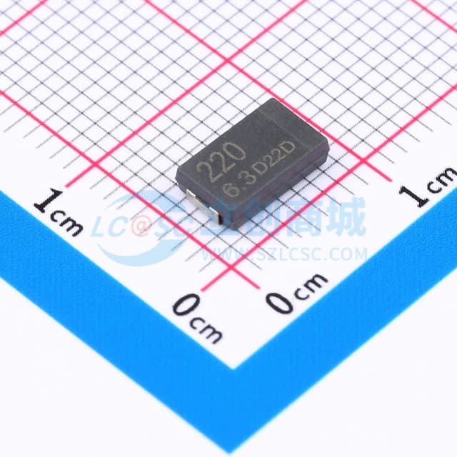 220uF ±20% 6.3V实物图