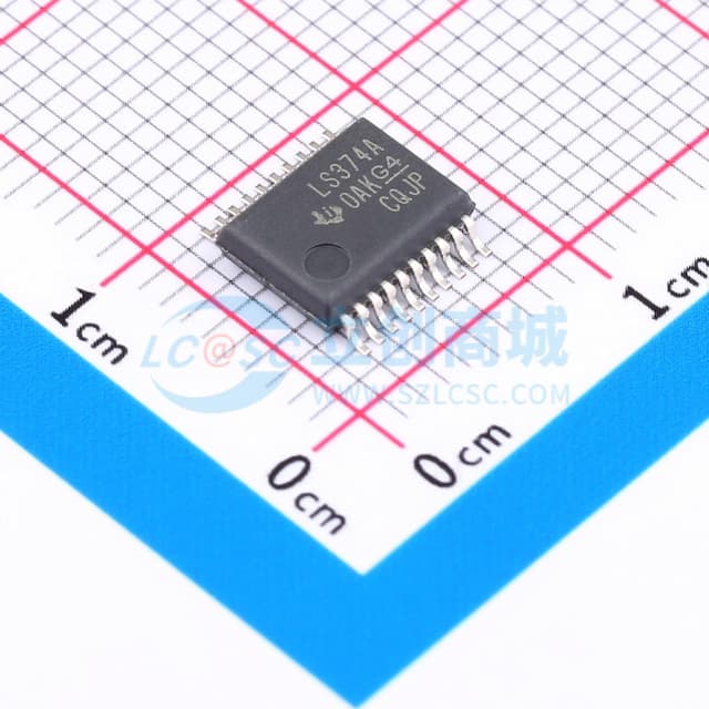 八位D型透明锁存器和边沿触发触发器实物图