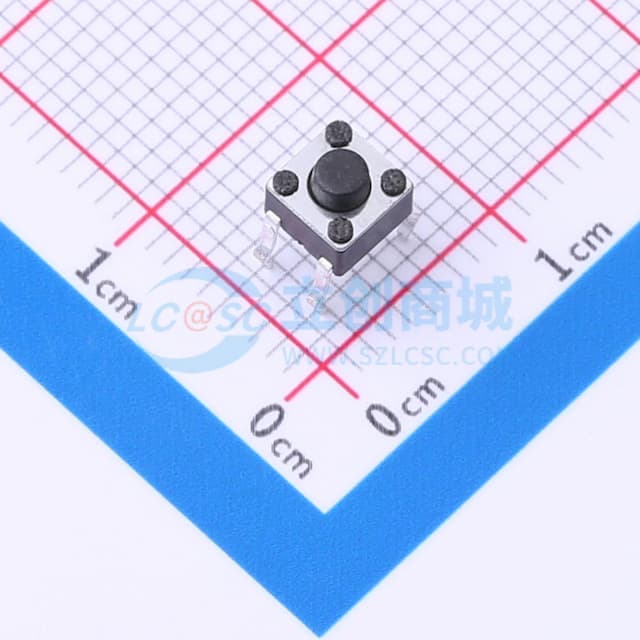 4.5*4.5*4mm 立插 轻触开关实物图