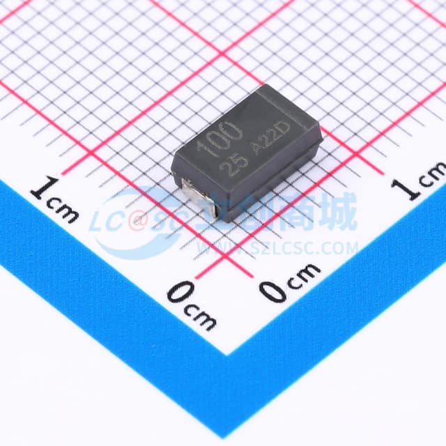 100uF ±20% 25V实物图