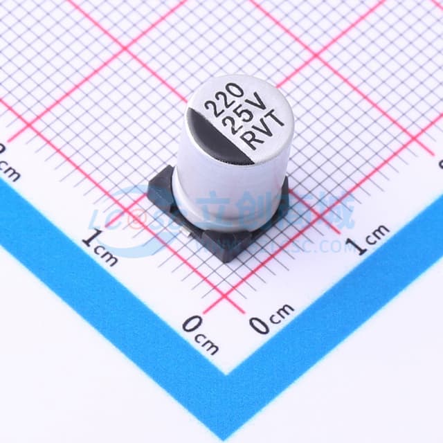 220uF ±20% 25V实物图
