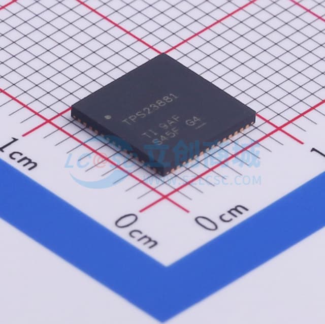 TPS23881 8通道PoE控制器实物图