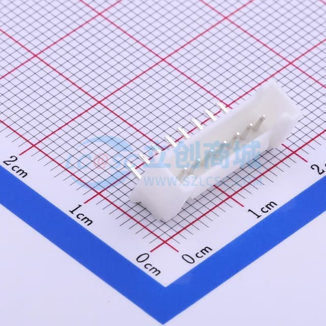 1x8P 间距:2mm 弯插 系列:HY 【插件】实物图