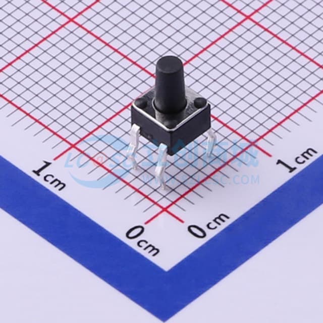 4.5*4.5*7mm 直插 轻触开关 【轻触】实物图