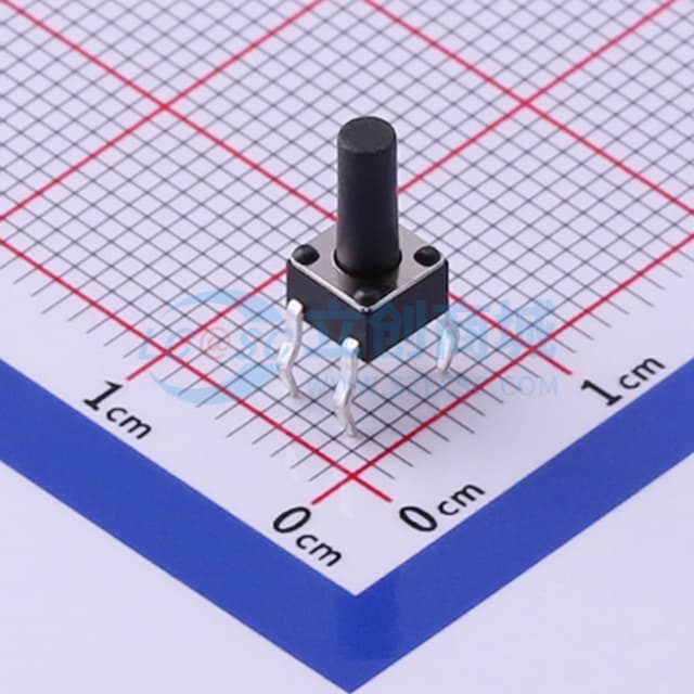 4.5*4.5*9mm 直插 轻触开关 【轻触】实物图