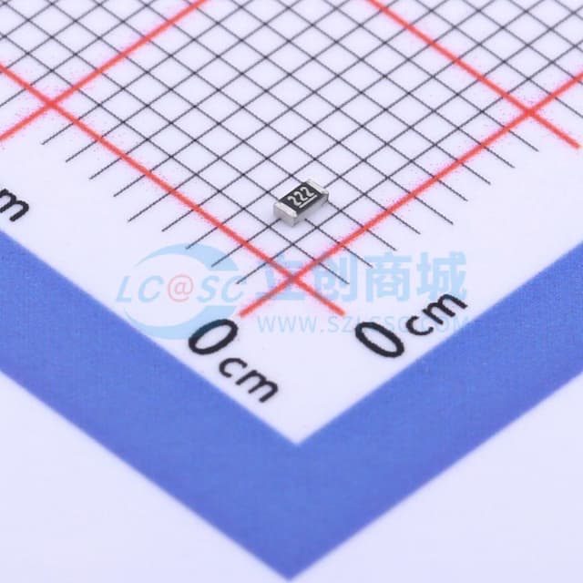 2.2kΩ ±1% 100mW 厚膜电阻实物图