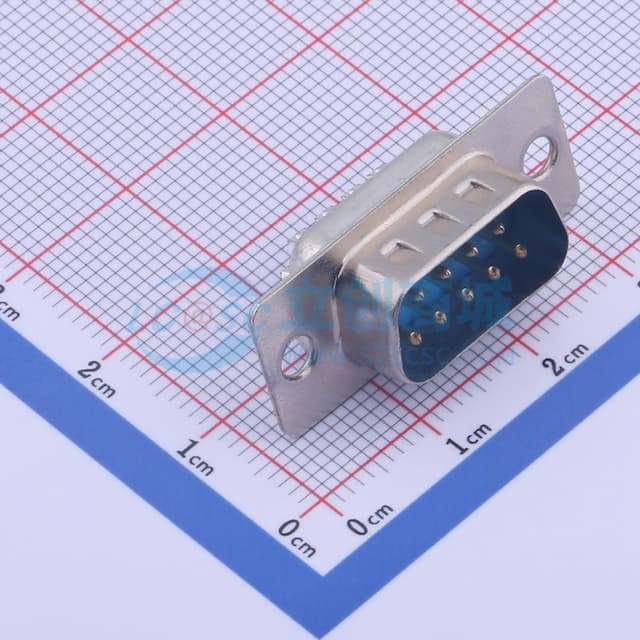D-Sub 公 P数:9P实物图