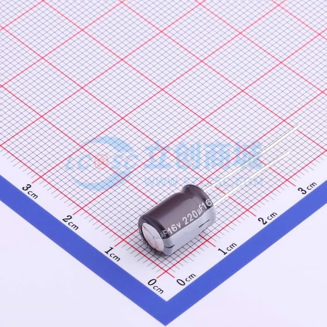220uF ±20% 16V 【插件】实物图