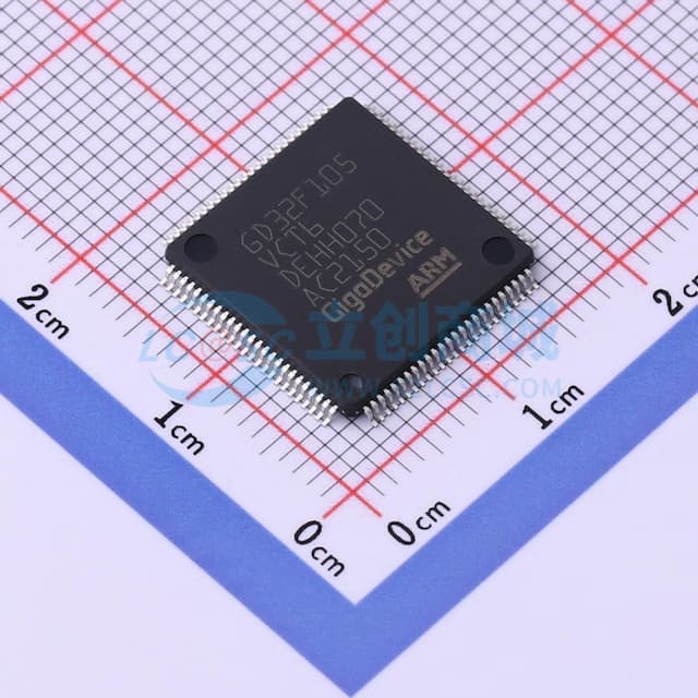 GD32F105VCT6实物图