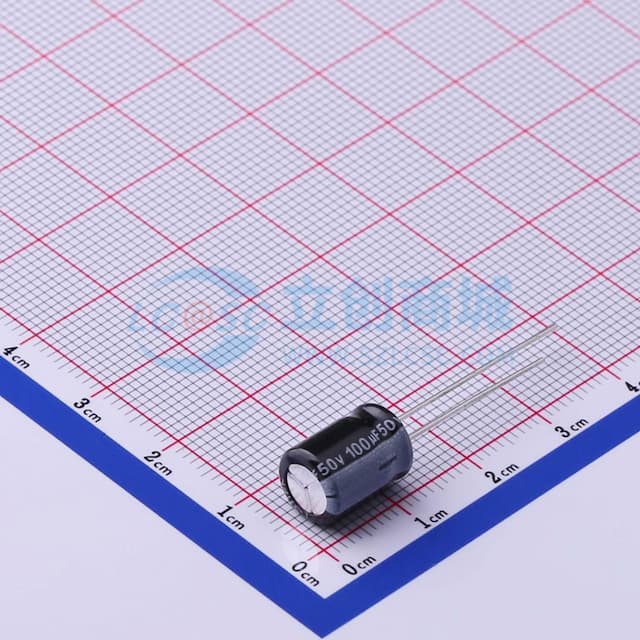 100uF ±20% 50V 【插件】实物图