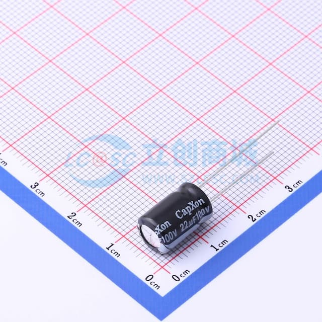 22uF ±20% 100V 【插件】实物图