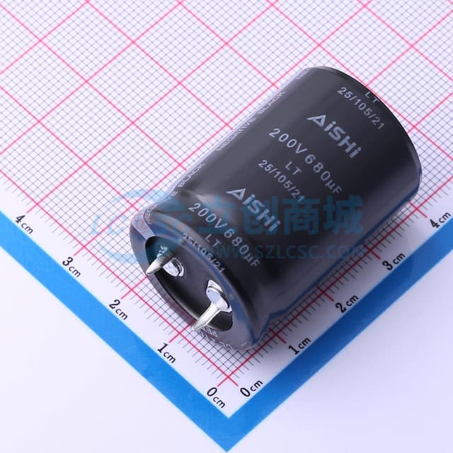 680uF ±20% 200V 【插件】实物图