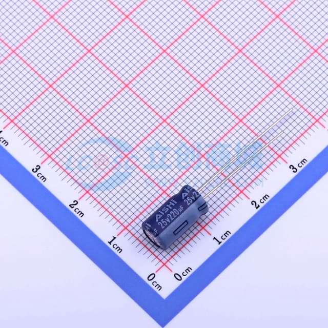 220uF ±20% 25V 【引线】实物图