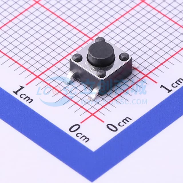 高品质 轻触开关 6*6*4.3 圆柄实物图