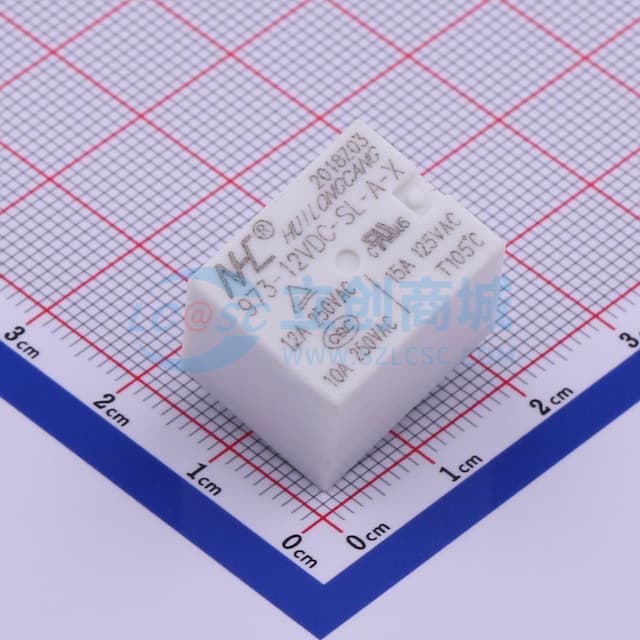 黑色/白色 973-12VDC-SL-A-X【继电】实物图