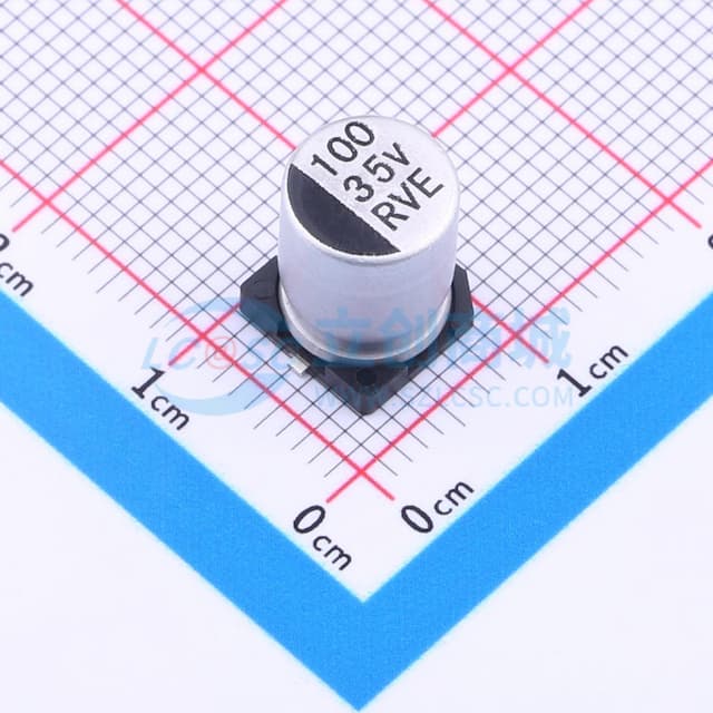 100uF ±20% 35V实物图