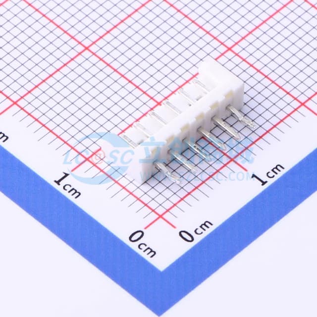 1x6P 间距:2mm 直插 【插件】实物图