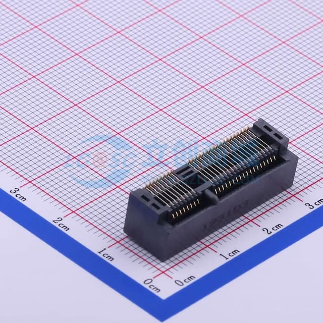 MINI PCIE 52P WIFI模块插座 物联网模块插座实物图