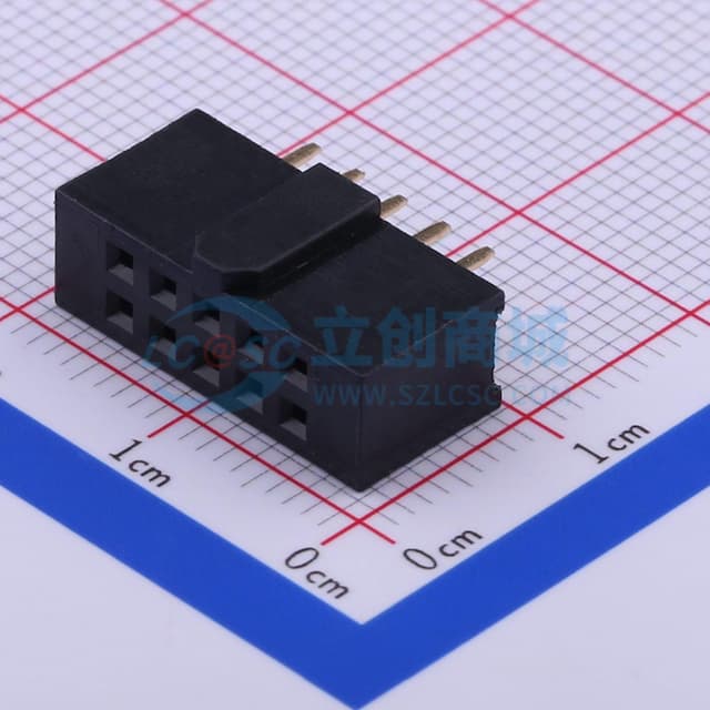 2x5P 间距:2.54mm 直插 【排针】实物图