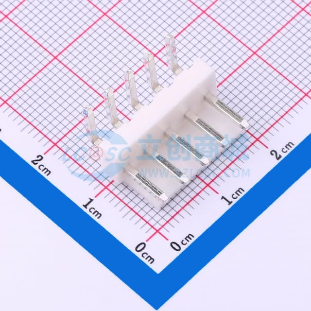 1x5P 间距:3.96mm 弯插 【插件】实物图