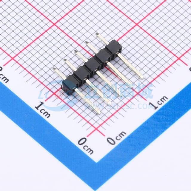 1x5P 间距:2.54mm 方针 直插实物图
