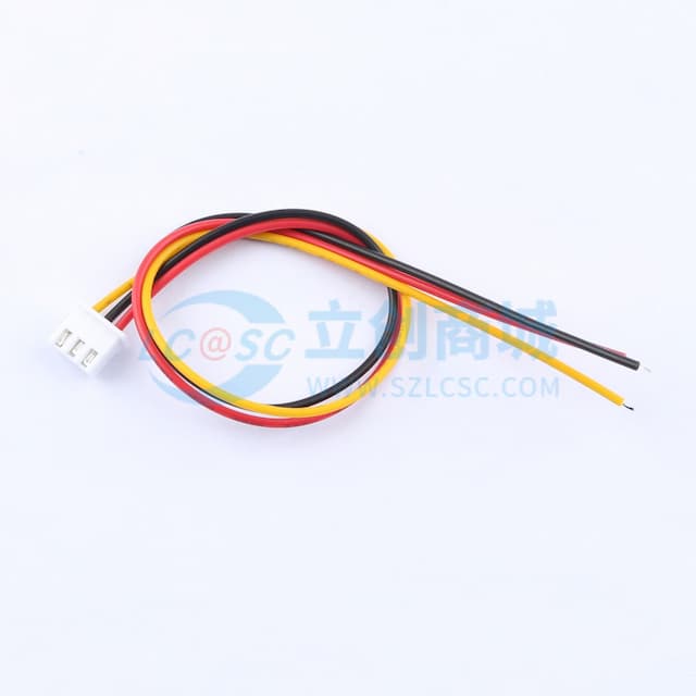 【焊接辅料】2.54mm-3P 单头端子线公座 线长200mm 24AWG实物图