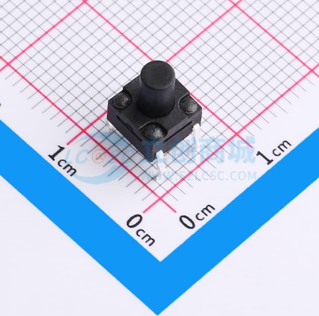 6×6×8.5 防水插脚轻触开关 160gf实物图