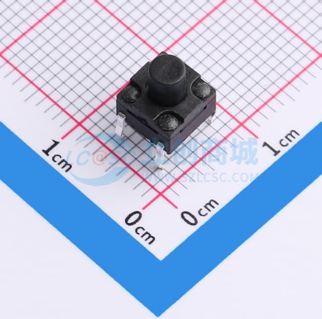 6×6×7.0 防水插脚轻触开关 160gf实物图