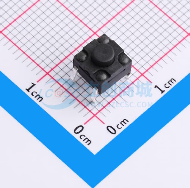 6×6×5.0 防水插脚轻触开关 160gf实物图