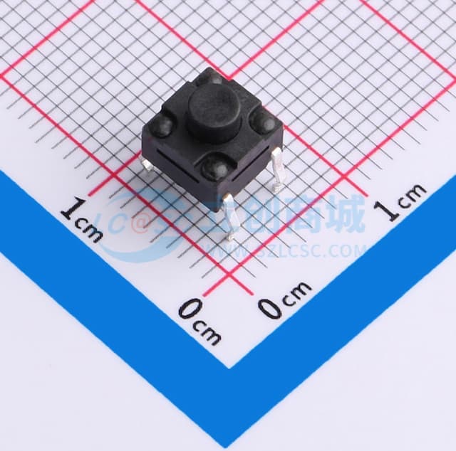 6×6×5.5 防水插脚轻触开关 250gf实物图