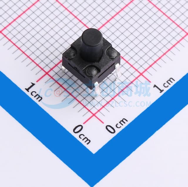 6×6×8.0 防水插脚轻触开关 160gf实物图