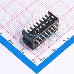 8位 2.54mm间距 宽体黑色侧拨 DIP拨码开关 管装缩略图