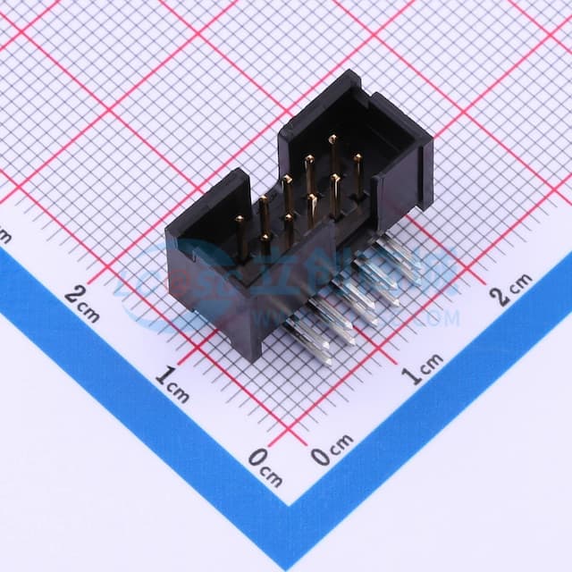 间距:2.54mm 弯插实物图