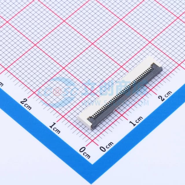 翻盖式 下接 P数:40P 间距:0.5mm实物图
