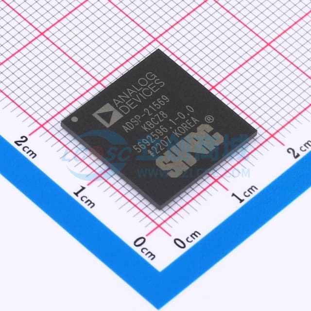 高达 1GHz SHARC+ DSP 带 640KB L1，1024KB 共享 L2 SRAM，400 脚 CSP_BGA实物图