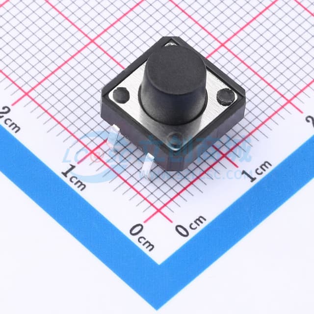 12*12*8.5mm 直插 轻触开关实物图