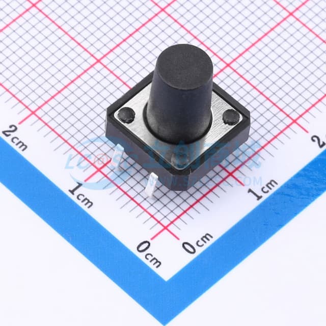 12*12*12.5mm 直插 轻触开关实物图