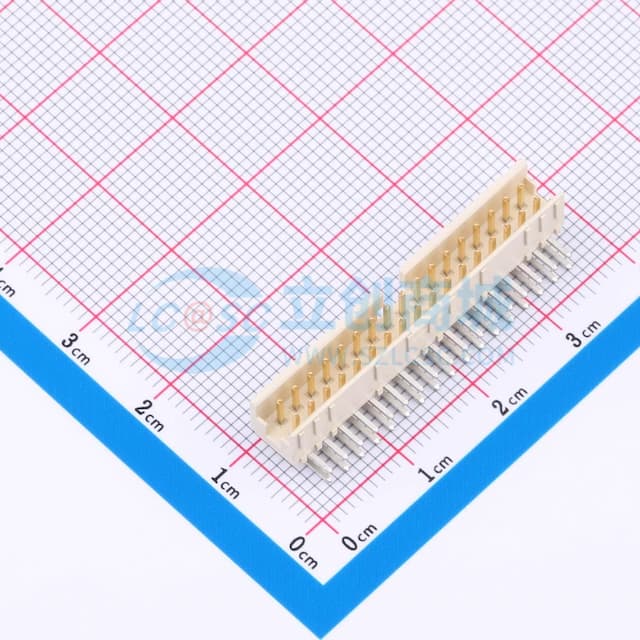 间距:2mm 弯插实物图