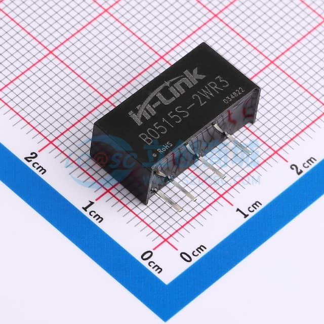 直流隔离电源模块5V转15V短路保护实物图