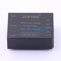 15W AC-DC模块电源，宽电压输入，低纹波噪声，高效率缩略图